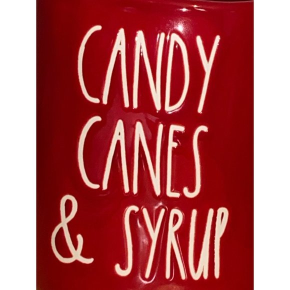 Rae Dunn Red Candy Canes & Syrup Coffee Mug Cup Christmas Holiday Decor - Picture 2 of 9